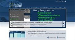 Desktop Screenshot of bankofthesouth.com